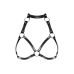Портупея на груди Obsessive A740 harness black O/S, штучна шкіра