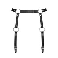 Гартери Obsessive A741 garter belt black O/S, штучна шкіра Гартери Obsessive A741 garter belt black O/S, штучна шкіра
