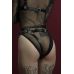 Гартери Feral Feelings — Belt Briefs, трусики, натуральна шкіра, колір чорний