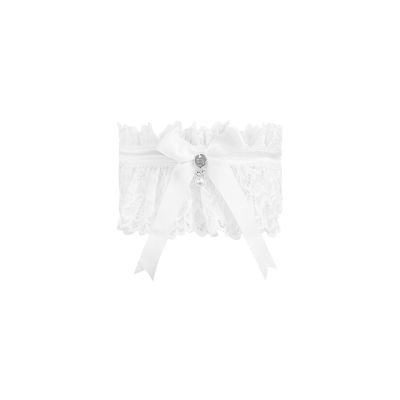 Ажурна підв’язка Obsessive Amor Blanco garter, white