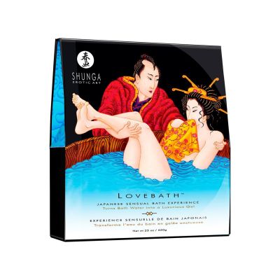Гель для ванни Shunga LOVEBATH — Ocean temptations (650 г), робить воду ароматним желе зі SPA-ефектом