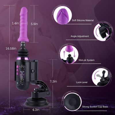 Мінісекс-машина Hismith Mini Capsule Sex-Machine with Strong Suction Cup, потужна, перезаряджувана