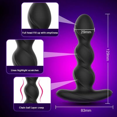 Анальний електростимулятор Leten Storm, діаметр (2,9 см) без вібрації Анальний електростимулятор Leten Storm, діаметр (2,9 см) без вібрації