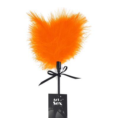 Лоскітка зі шлепалкою «Піка» Art of Sex — Puff Peak, помаранчевий колір