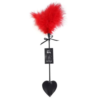 Лоскітка зі шлепалкою «Піка» Art of Sex — Puff Peak, червоний колір Лоскітка зі шлепалкою «Піка» Art of Sex — Puff Peak, червоний колір