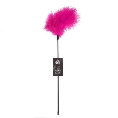 Лоскітка темно-рожева Art of Sex — Feather Paddle, перо молодого індика
