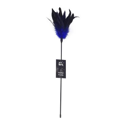 Лоскітка синя Art of Sex — Feather Paddle, перо молодого півня