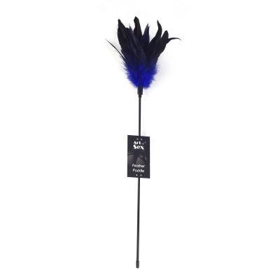 Лоскітка синя Art of Sex — Feather Paddle, перо молодого півня