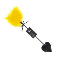 Лоскітка зі шлепалкою «Піка» Art of Sex — Puff Peak, жовтий колір