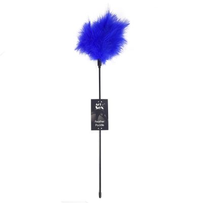 Лоскітка синя Art of Sex — Feather Paddle, перо молодого індика