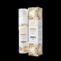 Масажна олія EXSENS Hot Vanilla 50мл розігріває, без цукру, без парабенів, їстівна