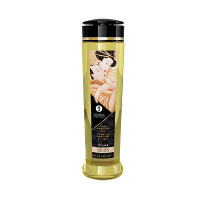 Масажна олія Shunga Desire — Vanilla (240 мл), натуральна, зволожувальна