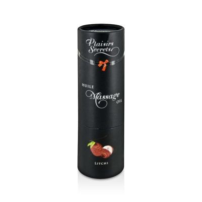 Масажна олія Plaisirs Secrets Litchi (59 мл) з афродизіаками, їстівна, подарункове паковання