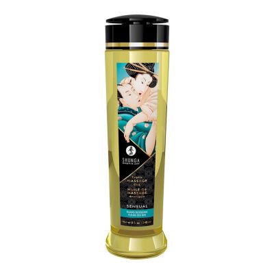 Масажна олія Shunga Sensual — Island Blossoms (240 мл), натуральна, зволожувальна