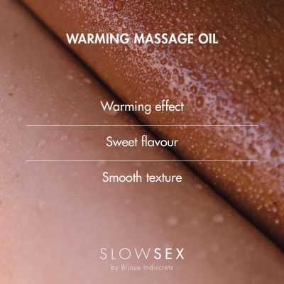 Розігрівальна їстівна масажна олія Bijoux Indiscrets Slow Sex Warming massage oil Розігрівальна їстівна масажна олія Bijoux Indiscrets Slow Sex Warming massage oil