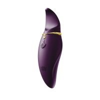 Вібратор 2в1 з язичком Zalo — Hero Twilight Purple, кристал Swarovski Вібратор 2в1 з язичком Zalo — Hero Twilight Purple, кристал Swarovski