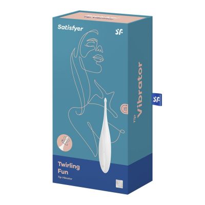 Вібратор для клітора Satisfyer Twirling Fun White Вібратор для клітора Satisfyer Twirling Fun White