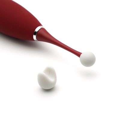 Кліторальний вібратор KisToy C-King, з двома дод. насадками, потужна прицільная стимуляція