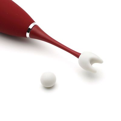 Кліторальний вібратор KisToy C-King, з двома дод. насадками, потужна прицільная стимуляція