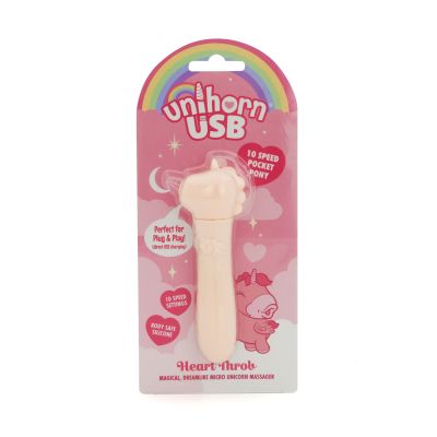 Вібратор-єдиноріжка Unihorn USB Bullet - Heart Throb, віброкуля, USB-зарядка Вібратор-єдиноріжка Unihorn USB Bullet - Heart Throb, віброкуля, USB-зарядка