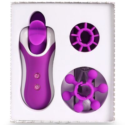 Стимулятор з імітацією оральних ласк FeelzToys - Clitella Oral Clitoral Stimulator Purple Стимулятор з імітацією оральних ласк FeelzToys - Clitella Oral Clitoral Stimulator Purple