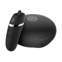 Мінівібратор з язичком Rosy Gold - Vibrating & Licking Dual Stimulator Мінівібратор з язичком Rosy Gold - Vibrating & Licking Dual Stimulator