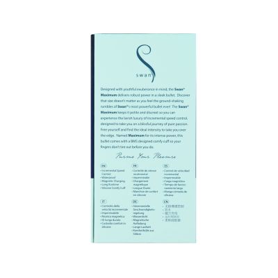 Віброкуля Swan Maximum Comfy Cuff Pink, суперпотужна, різна інтенсивність, силіконова манжета