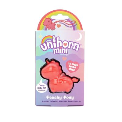 Вібратор-єдиноріжка Unihorn Mini - Peachy Pony, брелок з вібрацією Вібратор-єдиноріжка Unihorn Mini - Peachy Pony, брелок з вібрацією