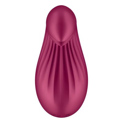 Вібратор Satisfyer Dipping Delight Berry, 2 мотори, гнучкий кінчик