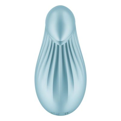 Вібратор Satisfyer Dipping Delight Light Blue, 2 мотори, гнучкий кінчик