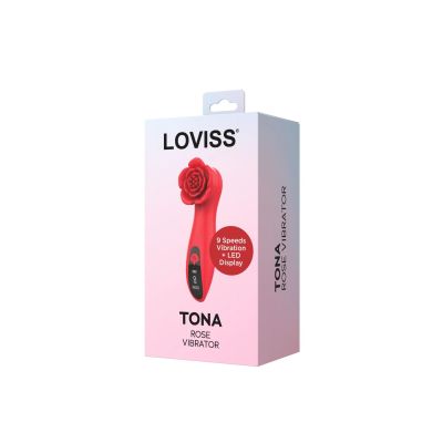 Розкішний вібратор для клітора Loviss Tona Rose Vibrator, у вигляді троянди, 9 режимів Розкішний вібратор для клітора Loviss Tona Rose Vibrator, у вигляді троянди, 9 режимів
