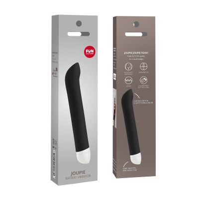 Вібратор для зони G Fun Factory JOUPIE, чорний, діаметр 2,5 см, на батарейках