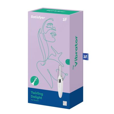 Вібратор для клітора Satisfyer Twirling Delight White Вібратор для клітора Satisfyer Twirling Delight White