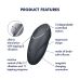 Вібростимулятор-пульсатор Satisfyer Tap & Climax 1 Grey, ефект постукування пальцем, 2 мотори Вібростимулятор-пульсатор Satisfyer Tap & Climax 1 Grey, ефект постукування пальцем, 2 мотори