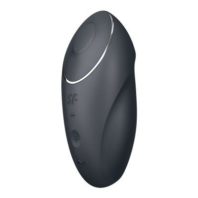 Вібростимулятор-пульсатор Satisfyer Tap & Climax 1 Grey, ефект постукування пальцем, 2 мотори Вібростимулятор-пульсатор Satisfyer Tap & Climax 1 Grey, ефект постукування пальцем, 2 мотори