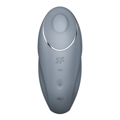 Вібростимулятор-пульсатор Satisfyer Tap & Climax 1 Bluegrey, ефект постукування пальцем, 2 мотори Вібростимулятор-пульсатор Satisfyer Tap & Climax 1 Bluegrey, ефект постукування пальцем, 2 мотори