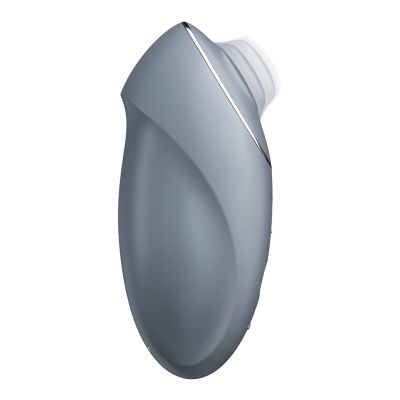 Вібростимулятор-пульсатор Satisfyer Tap & Climax 1 Bluegrey, ефект постукування пальцем, 2 мотори Вібростимулятор-пульсатор Satisfyer Tap & Climax 1 Bluegrey, ефект постукування пальцем, 2 мотори