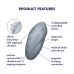 Вібростимулятор-пульсатор Satisfyer Tap & Climax 1 Bluegrey, ефект постукування пальцем, 2 мотори Вібростимулятор-пульсатор Satisfyer Tap & Climax 1 Bluegrey, ефект постукування пальцем, 2 мотори