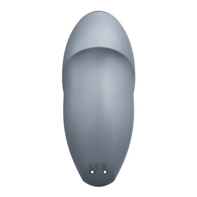 Вібростимулятор-пульсатор Satisfyer Tap & Climax 1 Bluegrey, ефект постукування пальцем, 2 мотори Вібростимулятор-пульсатор Satisfyer Tap & Climax 1 Bluegrey, ефект постукування пальцем, 2 мотори