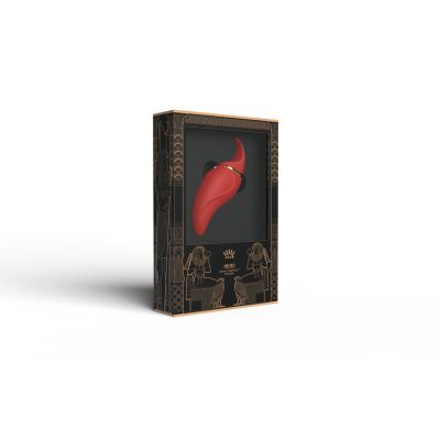 Вібратор 2в1 з язичком Zalo — Hero Wine Red, кристал Swarovski Вібратор 2в1 з язичком Zalo — Hero Wine Red, кристал Swarovski