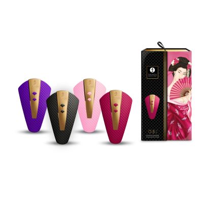 Кліторальний вібратор Shunga Obi Black Кліторальний вібратор Shunga Obi Black