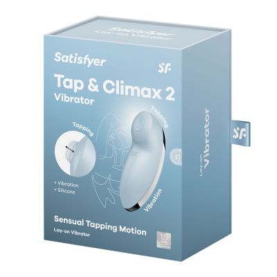 Вібростимулятор-пульсатор Satisfyer Tap & Climax 2 Blue