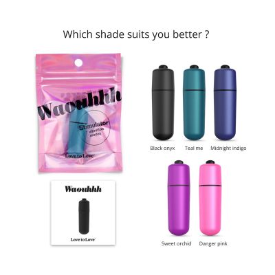 Віброкуля Love To Love WAOUHHH - TEAL ME, 7 режимів, на батарейках Віброкуля Love To Love WAOUHHH - TEAL ME, 7 режимів, на батарейках