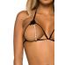 Leg Avenue Open cup bra and pearl panty OS Black Leg Avenue Open cup bra and pearl panty OS Black