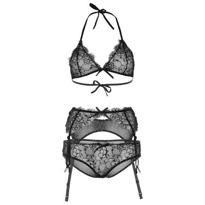 Мереживний комплект зі стразами Leg Avenue Bright Lights Rhinestone S (трусики, бра, пояс для панчіх) Мереживний комплект зі стразами Leg Avenue Bright Lights Rhinestone S (трусики, бра, пояс для панчіх)