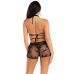 Комплект Leg Avenue Wrap Around Bra Top & Boy Shorts Black One Size Комплект Leg Avenue Wrap Around Bra Top & Boy Shorts Black One Size