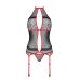Корсет з пажами Passion SATARA CORSET S/M red, стрінги, мереживо, застібки спереду та ззаду Корсет з пажами Passion SATARA CORSET S/M red, стрінги, мереживо, застібки спереду та ззаду