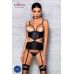Корсет з відкритими грудьми Passion JANNIES CORSET L/XL black, стрінги в наборі Корсет з відкритими грудьми Passion JANNIES CORSET L/XL black, стрінги в наборі