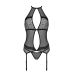 Корсет з пажами Passion SATARA CORSET S/M black, стрінги, мереживо, застібки спереду та ззаду Корсет з пажами Passion SATARA CORSET S/M black, стрінги, мереживо, застібки спереду та ззаду