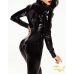 Комбінезон лакований, XS-S, блискавка на все тіло, довгий рукав, дуже стильний